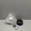 Disco Ball with Motor and 6 Inch Mirror Ball, Rotating 0/3/6/9/12/15 RPM Variable Speed,12 Lighting Colors and 4 Light Modes, 16 FT USB Power Cable and Remote Control, for Party Wedding Christmas