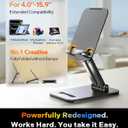 LISEN for iPad Stand Tablet Holder for Desk, Office Desk Accessories for Men Home Dorm Essentials Gadgets Portable Monitor Stand for Apple iPad mini Accessories Switch Kindle Moms Gifts
