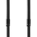 QWORK Undermount Sink Brackets Kit, 2 Pack Steel Undercounter Sink Stand Adjustable Support Sink Leg, Sink Repair Bracket Kit, for Kitchen and Bathroom (17.7-30.3"), Black