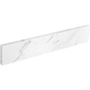 21 Inch Sidesplash in Venice White, Engineered Stone Side Splash For Bathroom Vanity Top, Universal Size Bathroom Sink Sidesplash