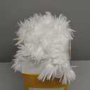 JONIYEAR Extra 2.8" Long Hair Fluffy Faux Fur Throw Blanket 50" x 60", Luxury Soft Decorative Fuzzy Furry Blankets for Couch, Cozy Plush Shaggy Blankets for Sofa Bed,Cute Lovely Blanket for Pet, White