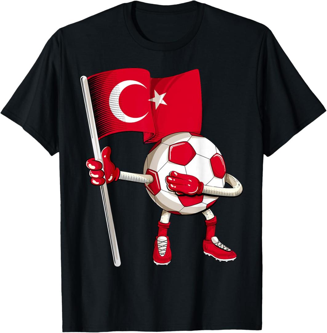 Turkey Soccer Jersey Turkish Flag Football Dab Funny T-Shirt 4T