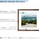 Wood 20x20 Picture Frame with 16x16 Mat Deep Brown, Display 16x16 with Mat or 20x20 without Mat, Wood 20 by 20 Photo Frame, 20 x 20 Frame for Wall Hanging Display, Deep Brown