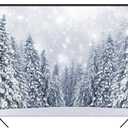 2 x Mocsicka Winter Wonderland Backdrop Winter Snowy Forest Background Frozen Trees Landscape Decoration Newborn Children Portrait Photo Studio Booth Props (8x6ft)
