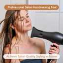 2PCS Hair Dryer Attachment Black Plastic Blower Nozzle Replacement Styling Tool for Home Use or Professional Salon Hairdressing Blow Outer Diameter 4.2cm to 4.6cm