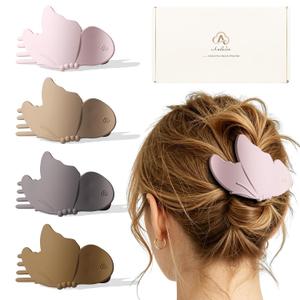 Large Flat Hair Clips for Thick Thin Hair, Flat Claw Clip for Women