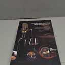 Luxurious 4-in-1 Electric Wine Aerator, Decanter, Dispenser & Vacuum Saver with LED Display - Wine Pourer Gift for Women and Wine Lovers (Rose Red)