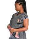Boppy ComfyFit Adjustable Baby Carrier, 8-35lbs, Heathered Gray, Hybrid Carrier, Newborn to Toddler with Adjustable Straps & Comfort of A Baby Wrap
