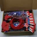 Jutom 24 Pieces 4th of July Patriotic Headbands and Glasses Set, American Flag Star Head Bopper for Independence Party Favor(Classic Style)