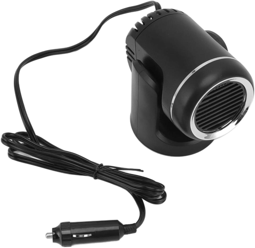 Yosoo Health Gear Car Heater That Plugs into Cigarette Lighter, Portable 12V 120W Car Heater, 360° Adjustment, Anti-Fog Windshield Defroster Demister Windscreen Defogger for Winter