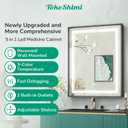 TokeShimi 24x30 Inch LED Medicine Cabinet Black Frame, Medicine Cabinet with Lights, 3-Color Lighted Medicine Cabinet Mirror for Bathroom, Anti-Fog, Tempered Glass, Outlets, Wall-Mounted/Recessed