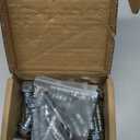 FMhotu 3/8 x 2-1/2" 25pcs Concrete Screws, Nickel Plated Concrete Screw Drill Bit Set for Anchoring Masonry, Brick or Concrete Block (25pcs)