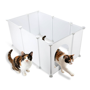 FHTONGE Extra Large Cat Litter Box Enclosure Splash Guard for Any Type, Universal Kitten Litter Pan Pee Shields Wall Protector, Spill Proof Cat Litters Box Privacy Screen for Open Top