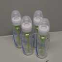Dr. Brown's AntiColic Options+ Narrow Glass Baby Bottle with Level 1 Slow Flow Nipple, BPAFree, 8 oz/250 mL, 0m+, 4Pack 