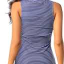 Daci Tankini Tops for Women Tummy Control Swim Top Only (Blue, M)