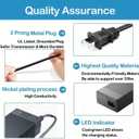 19V AC/DC Adapter Compatible with VTOMAN Jump 600X Portable Power Station Solar Generator Replacement 65W Power Supply Model YN-65WC190320W1 Battery Charger Power Cord Plug
