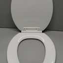 KOHLER Broadwood Quiet-Close, Elongated Toilet Seat Soft Close, Durable Wood, Easy Installation, Universal Fit, Home Essentials, White Finish, K-25881-0