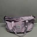 Travel Duffel Bag, Sports Tote Gym Bag, Shoulder Weekender Overnight Bag for Women (A2-purple-expandable)