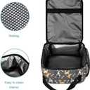 French Bulldog Backpack with Lunch Box & Pencil Case, 16 Inch Cute Dogs Themed Bookbag, Adjustable Lightweight, Colorful Backpacks Set for Kids Girls Boys