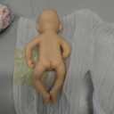 6 Inch Soft Silicone Baby Doll Full Body Girl Real Life Tiny Silicone Baby Dolls Miniature Realistic Newborn Baby Dolls for Kids