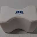 Everlasting Comfort Memory Foam Knee Pillow for Side Sleepers  Sciatica Pain Relief Pillow, Removable Strap Support  Leg Pillows for Sleeping Alignment, Knees, Back & Hip Cushion (White)