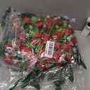Artificial Cemetery Flowers for Grave,Headstone Flower Saddle for Grave Tombstone Decorations (Red)