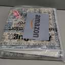 Uphome Boho Bathroom Rugs, Distressed Farmhouse Blue Bath Mat, Comfy Velvet Small Bath Rugs Non Slip Washable, Vintage Oriental Toilet Rug for Sink Shower Vanity, 20x32 inch