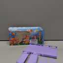 FUNDIARY Dockable Purple Case for Nintendo Switch OLED Model 2021 Skin, Accessories Cover for Switch OLED Console Grips with Screen Protector and 4 Thumb Grip Caps - Full Protection by Flip Shell