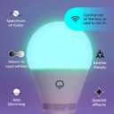 LIFX Everyday A19 Smart Light Bulbs 2 Pack, 800 Lumens RGB Color Changing LED Bulbs, 90+ CRI Tunable White, Dimmable Wi-Fi Smart Bulbs, Matter Compatible, Works with Alexa Google Apple Home