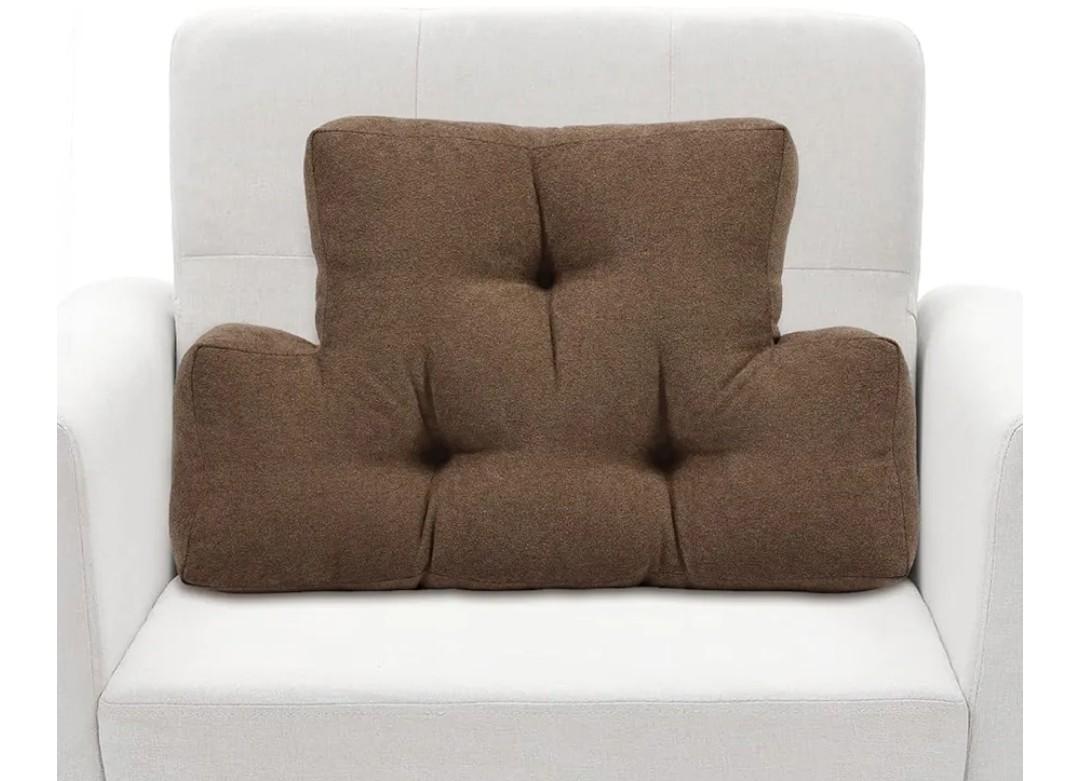 TANYOO Back Pillow for Recliner Lumbar Support Pillow Soft and Fluffy Back Support Cushion Thick Lumbar Cushion for Chairs, Recliners,Sofa, Couch and Bed for Pain Relief Brown
