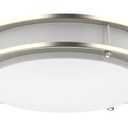 DYMOND LED Ceiling Light Fixture Flush Mount 4000K Natural Daylight Dimmable Surface Mount Brushed Nickel Ceiling Lamp for Kitchen, Hallway, Bathroom, Bedroom, Closet, 2 Pcs (12 inch)