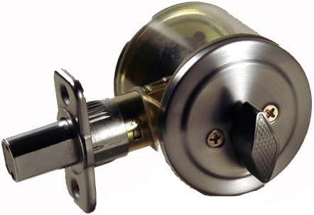 Lewis Hyman Inc 1735094 Atlas Single Cylinder Deadbolt, Satin Chrome