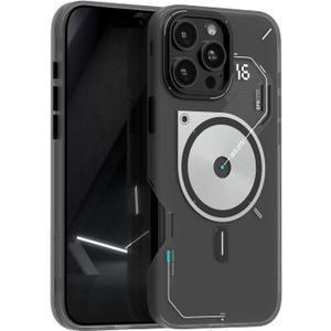 Aulumu A16 for iPhone 16 Pro Max Magnetic Thermal Case | IMD Technology | Compatible with Magsafe | Translucent Gray