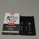 PANDAFLY Calligraphy Pen, 10 Size Calligraphy Pens for Writing, Brush Pens Calligraphy Set for Beginners, Hand Lettering Pen for Art Drawing, Sketching, Scrapbooking