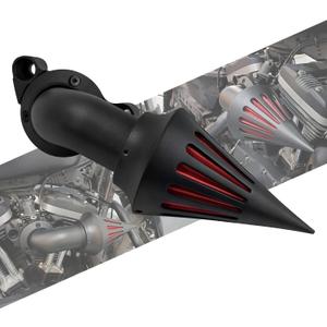 Motorcyle Air Filter Air Cleaner Kit CNC Fit for Harley Sportster XL Iron 883 1200 2004-2022 (Black)