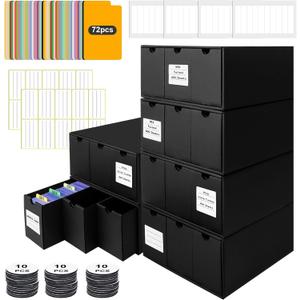 Toploader Storage Box for 3" x 4" 35pt Rigid Card,Holds 1950+ Toploaders,Trading Card Organizer with 18 Drawer Box,72 Dividers,2 Label and 4 Tapes,Perfect Top Loaders Holder and Sports Card Storage