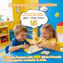 2 x Educational Toys for Kids 3-7 Years Old, Interactive Quiz Battle Game with 800 Questions, 2-Player Learning Toy, Montessori Brain Training, Autism Sensory Speech Therapy Gift for Toddler Boys Girls