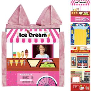 4 Pcs Play Panel for Kids Couch Foam Sofa,Children Home Play Modular Couches Panel for Toddler(Play Couch not Included)