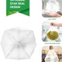 FORID Clear Trash Bags, 8 Gallon Garbage Bags, Wastebasket Bin Liners 110 Count Plastic Trash Bags for Bathroom Bedroom Office Garbage Can 30 Liters - Durable & Thick Trash Bag - Medium