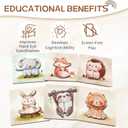 2 x Wooden Puzzles for Toddler 6 Pack Puzzles Toys for Toddlers 3 4 5 6 Years Old Boys Girls Birthday Christmas Party Favors Gifts Best Gifts for Toddlers