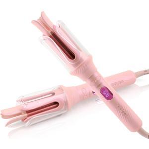 Automatic Curling Iron, Hair Curler for Kids & Beginners, Safe Rotation Easy to Use, 12 Temp Settings (210-410F), 3 Smart Timer, Ceramic Negative Ion Hair Iron, Dual Voltage