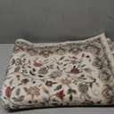 Rugcomf Vintage Paisley Kitchen Runner Rug 2'x6' - Machine Washable, Non-Slip Low Pile Floral Carpet for Laundry, Bedroom, Bathroom - Beige