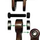 Heavy Duty Bronze Swing Hangers Screws Bolts Included Over 5000 lb Capacity Playground Porch Yoga Seat Trapeze Wooden Sets Indoor Outdoor (2 Pack)