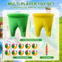Granny Pants Yard Game, Outdoor Game with Bouncy Ball and Air Pump, Team Relay Family Reunion Party Field Game