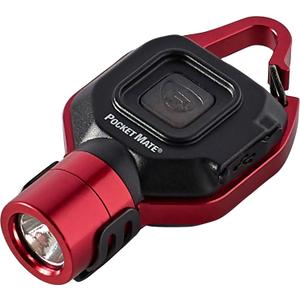 Streamlight 73301 Pocket Mate 325-Lumen Keychain/Clip-on USB Rechargeable Flashlight, Red