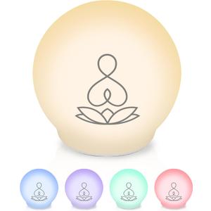 Syrinx Guided Meditation Light  Meditation Aid with Rhythmic Glow for Focus,Anxiety Relief Items for Calm Down CornerStress-Relieving Relaxation & Mindfulness, Quiet Rooms,Home or Office Use (Buddha, White)