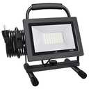 GLORIOUS-LITE 50W LED Work Light, 5000LM LED Flood Lights, 400W Equivalent, IP66 Waterproof, 16ft 5m Cord with Plug, 6500K, Adjustable Working Lights for Workshop Garage, Construction Site