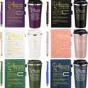 Pickmesh 18 Pcs Difference Maker Gift Journal Tumbler Set 17 oz A5, 6 Color