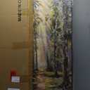 Framed Vintage Forest Landscape Vertical Wall Art for Living Room, 20x40 In