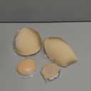 Invisible Strapless Sticky Bra Push up for Women, Ultra Adhesive Bra for Backless Dress, Cleavage Bra Lift Novelty Bras (B Cup, Light Beige)